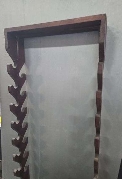Double Sided Free Standing Gun Rack, Holds 15 Long Arms 67" X 28" X 7"