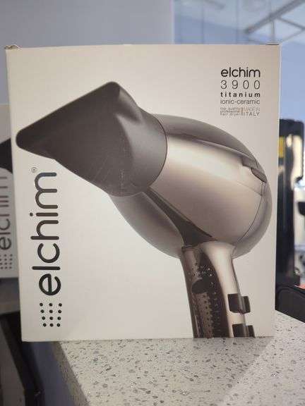 Elchim 3900 Titanium Ionic-Ceramic Professional Hair Dryer, New In Box
