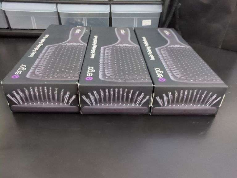 Ergo Ionic Polishing Paddle Brushes, Model ER1000, Qty 3