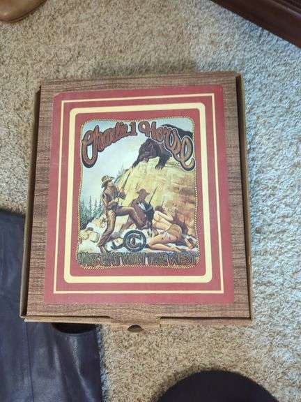 Stetson 4X Beaver Cowboy Hat, Charlie 1 Horse Storage Box And Cripple Creek Leather Vest