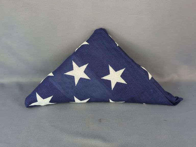 Folded United States of America Flag
