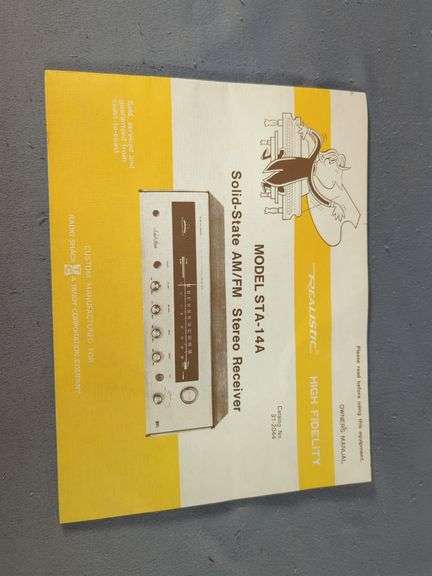 Realistic STA-14A Receiver and Panasonic RD-7673 Turntable