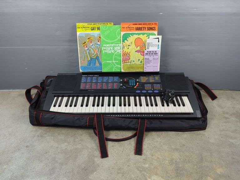 Yamaha PSR-180 Portatone Keyboard with Case and Books