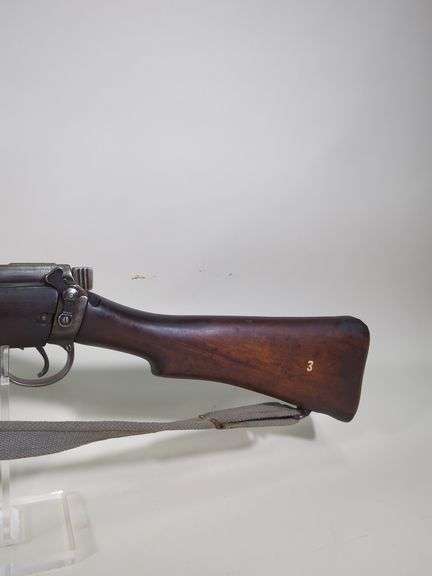 Enfield No. 1 MKIII GRI India .303 British Bolt Action Rifle SN# 71607H, Canvas Sling, Grenade Launcher, Dated 1944