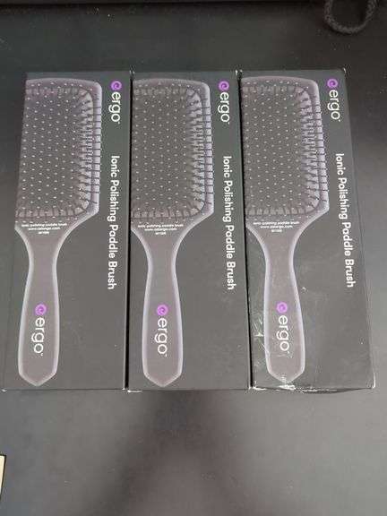 Ergo Ionic Polishing Paddle Brushes, Model ER1000, Qty 3