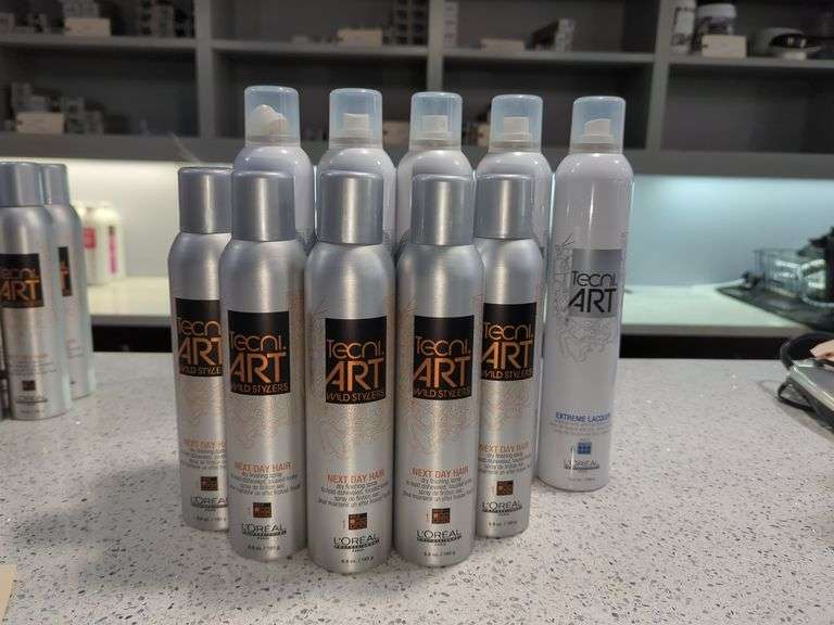 L'Oreal Tecni.Art Hair Spray Including Wild Stylers & Extreme Lacquer, Qty 10