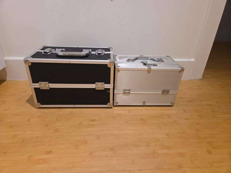 Eyelash Extension Supplies and Two Carrying Cases