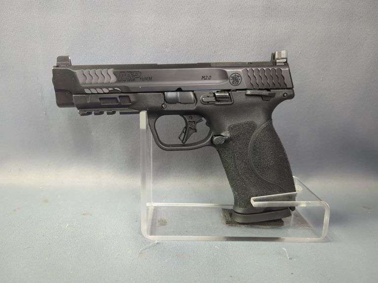 Smith & Wesson M&P10mm M2.0 10mm Auto Pistol SN# NMH2174, 2 Total Mags, Extra Grips, Paperwork, In Box