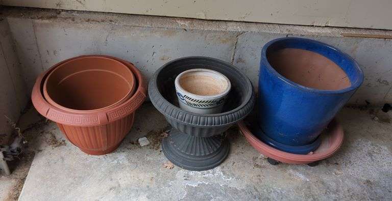 Decorative Plant Pots, Various Sizes & Styles