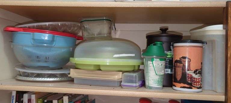 Kitchen Food Storage Containers, Salad Shaker And More and Items