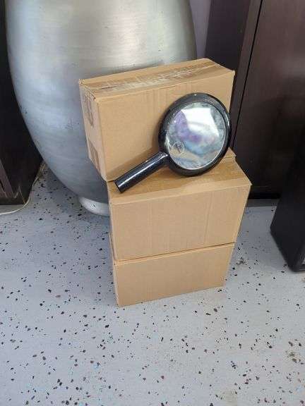 Handheld Double Sided Vanity Mirror, One Side 2X Magnification, Qty 5