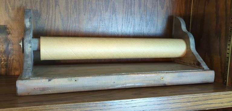 Wooden Saran Wrap Roll Dispenser