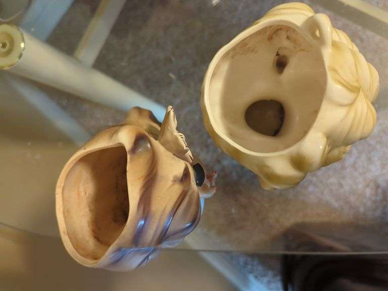 Inarco And Velco Lady Head Vases