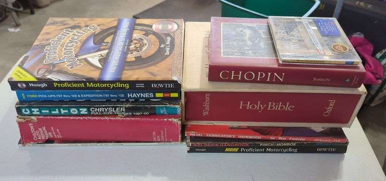 Automotive Manuals, Metalworking, Bible And More