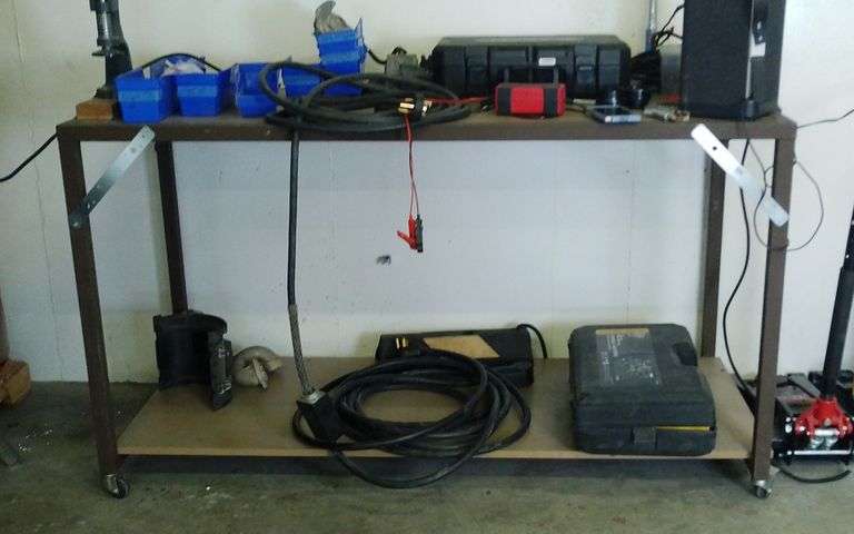 Rolling Metal Shop/Work Bench