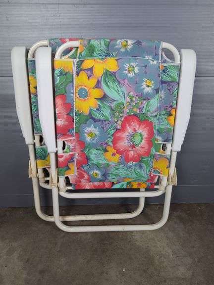 Floral Pattern Folding Chairs