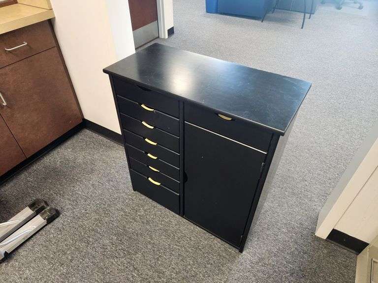 Combination Storage Cabinet With 8 Drawers, 32" x 29" x 13.5"