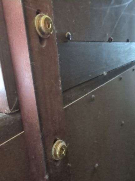Wood Dresser With Framed Mirror