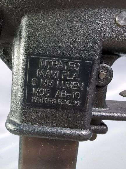 Intratec AB-10 9mm Luger Pistol SN# A047680, Nylon Sling