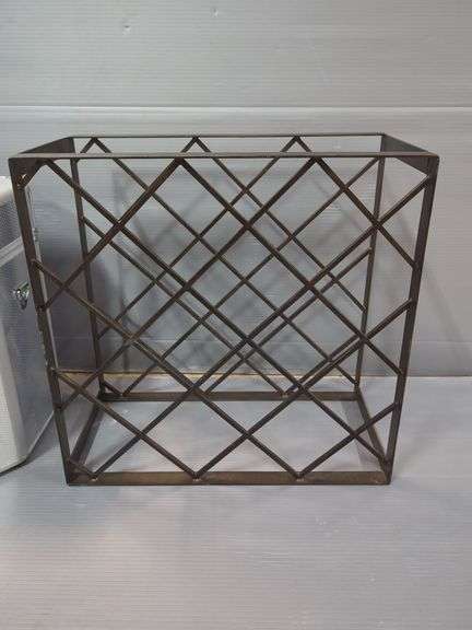 Picnic Time Platinum Wine Carrier And Metal Wine Rack
