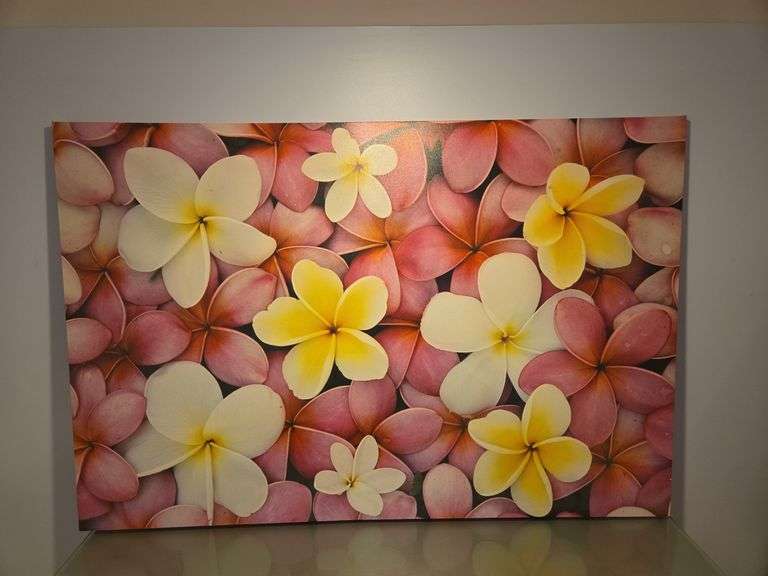 Large Floral Canvas Print, 40" x 60"