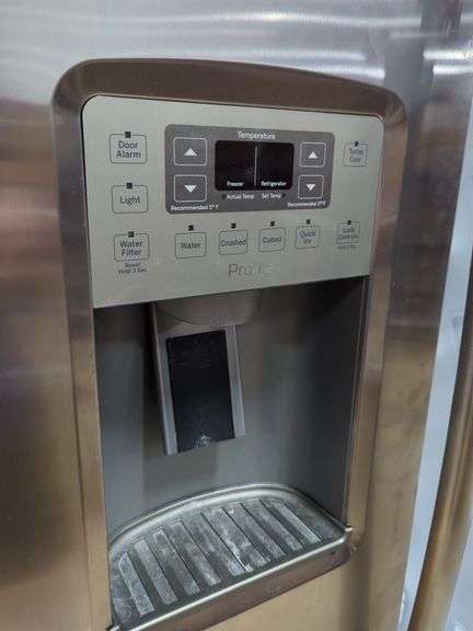 GE Profile Stainless Steel Side-by-Side Refrigerator, Model PSS28KSHECSS