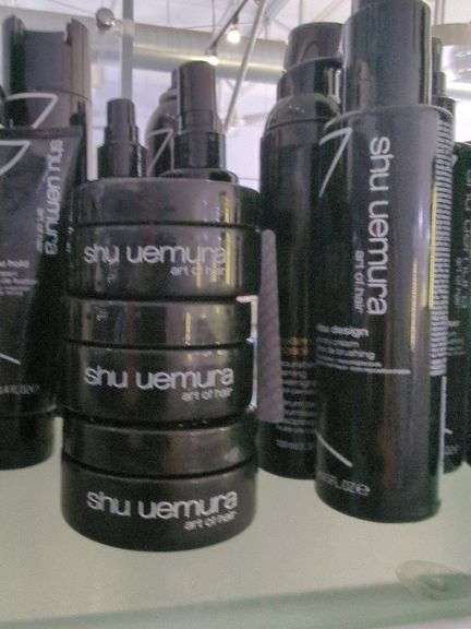 Davines & Shu Uemura Back Bar Hair Products, Partially Full\