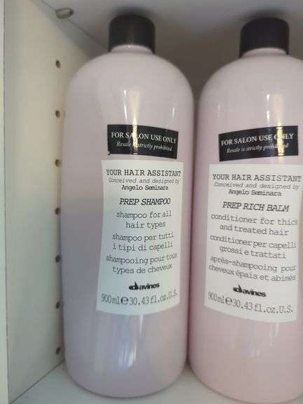 Davines Your Hair Assistant Prep Shampoo, Prep Rich Balm, Prep Mild Cream, 900ml