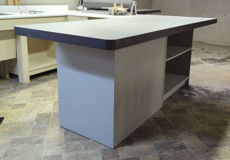Open Shelf Workbench Table