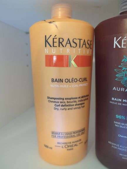 Kerastase Paris Professional Shampoo Including Aura Botanica and Bain Oleo-Curl, Qty 4, Unopened