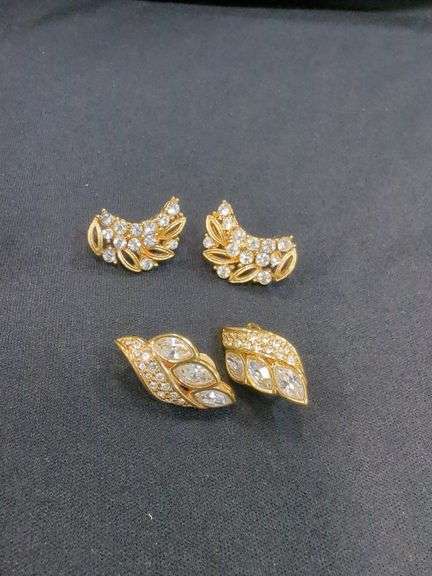 Ladies Gold Tone Clip-on Earring Assortment, Qty 6