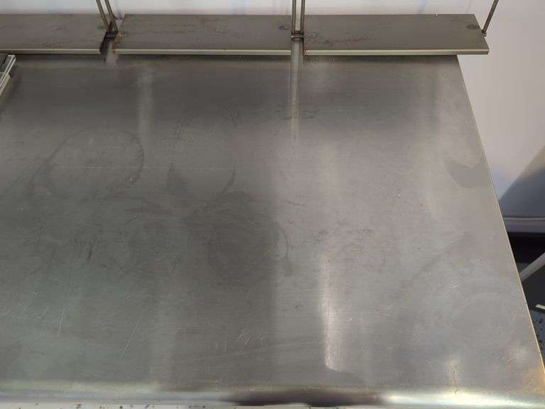 Commercial Stainless Steel Top Work Table, Wood Cubbie NOT Included, Bidder Responsible For Proper Removal