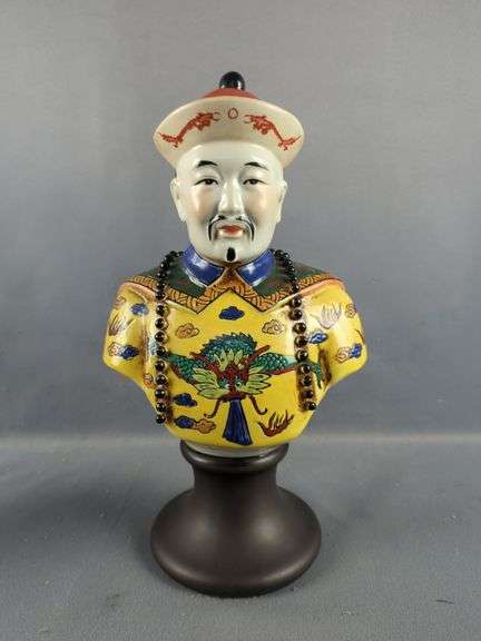 Hand Painted Porcelain Bust Figures