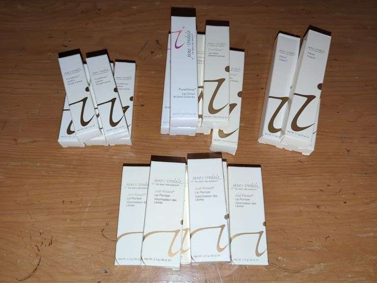 Jane Iredale Makeup Including Lipstick, Lip Gloss, Lip Plumper, and Pencil Crayon