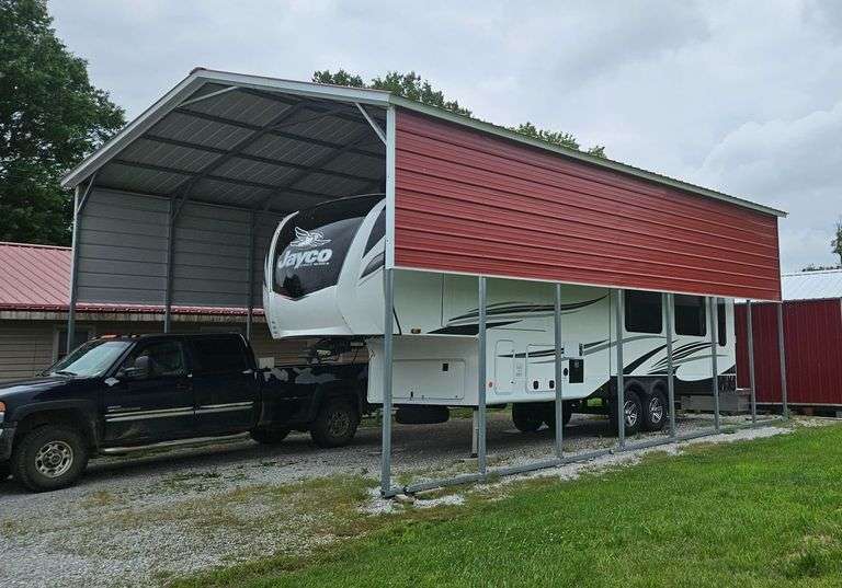 Steel RV Regular Roof Carport