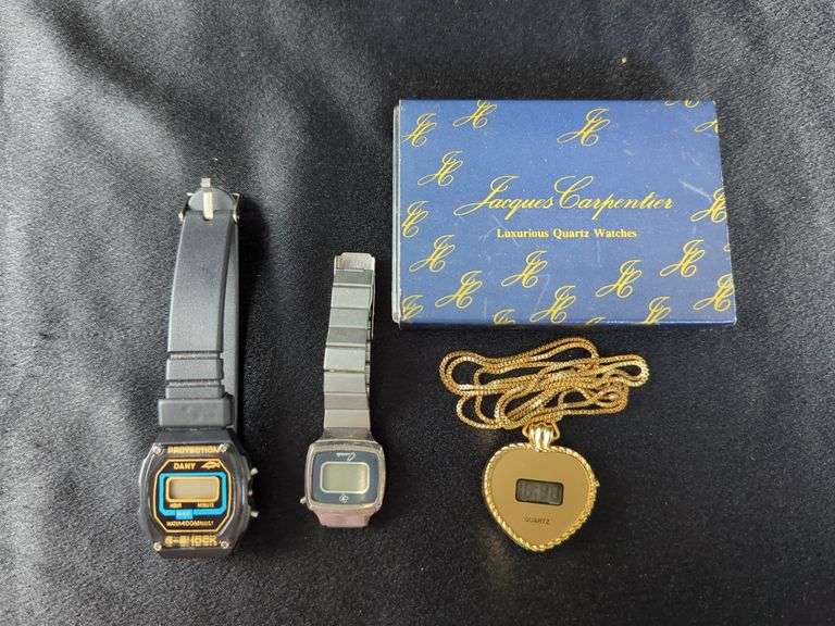 Assorted Digital Watches, Qty. 3, Unknown Working Order