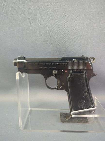 P. Beretta 1934-Brevet 9mm Corto (.380) Pistol SN# 2753BB, Dated 1944, 2 Total Mags, In Leather Holster