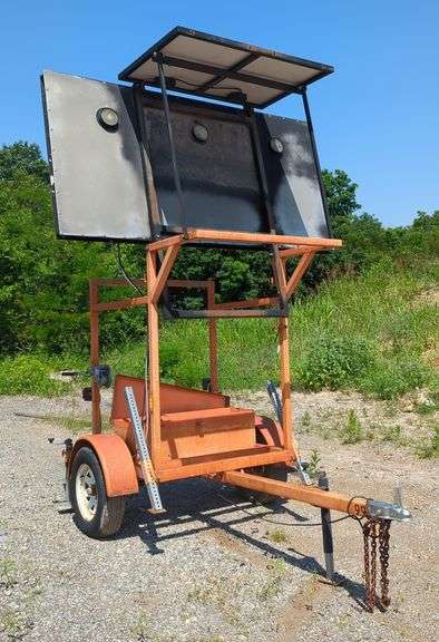 Ver-Mac Portable Arrow Board Trailer, City Of Shawnee, KS Surplus