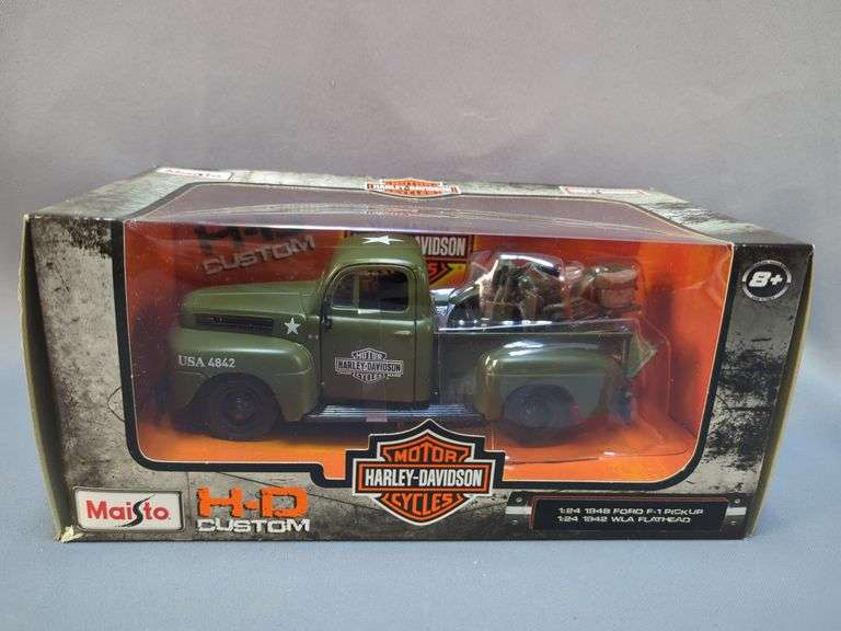 Maisto HD Custom 1948 Ford F-1 & NewRay City Cruiser Jeep Willys Diecast Vehicles