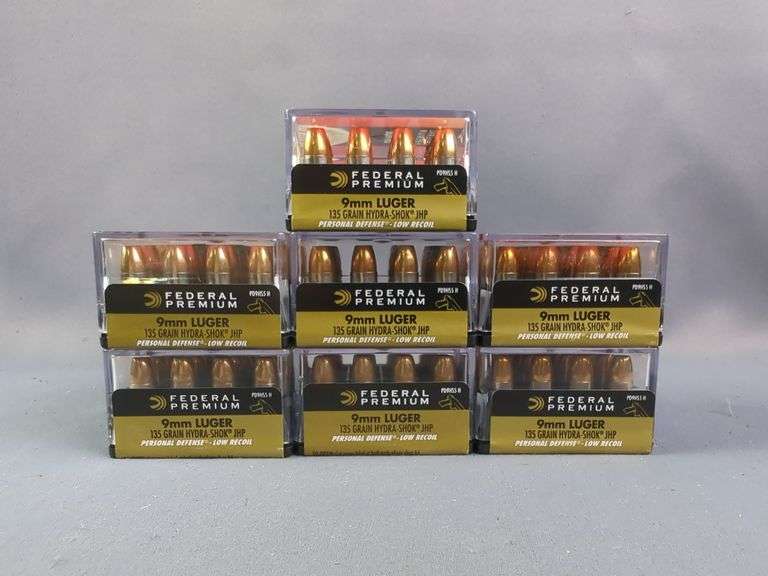 Federal Premium 9mm Luger Ammo, Approx 140 Rds, Local Pickup Only