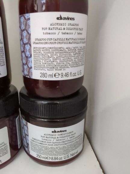 Davines Alchemic Hair Care Shampoo & Conditioner Sets For Tobacco And Reds, Qty 4