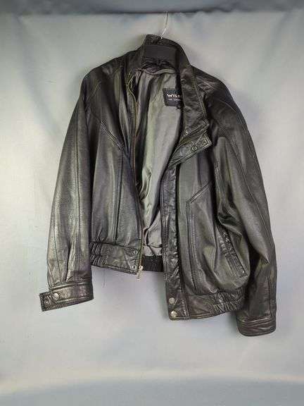 Wilson's The Leather Experts Black Leather Jacket - Size L