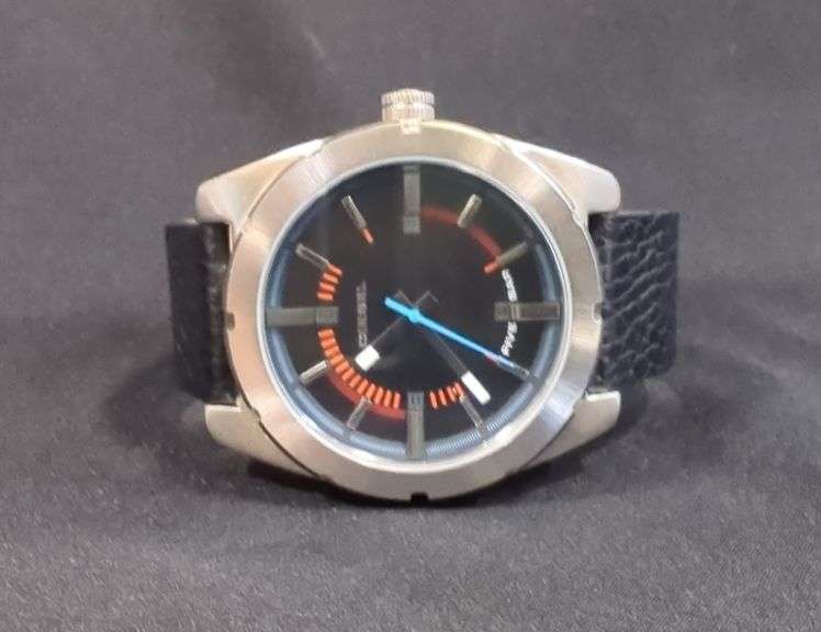 Diesel Five Star Wrist Watch With Leather Band