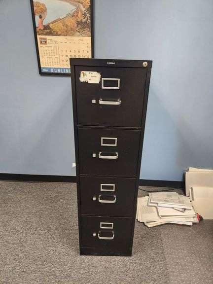 Hon 4-Drawer File Cabinet, No Key, 52" x 15" x 29"