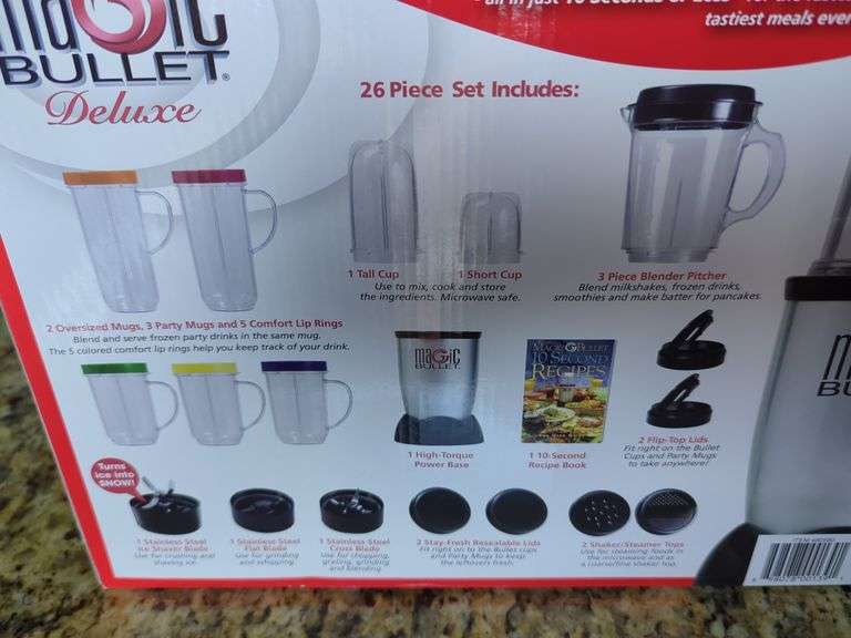 Magic Bullet Deluxe 26-Piece Blender Set, New In Box