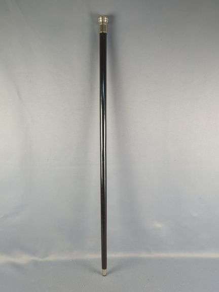 Walking Stick with Silver Tone Accents