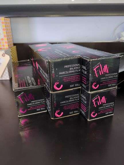 Cling Free ColorTrak Film Professional Balayage Hair Coloring Film 500' Rolls, Qty 5