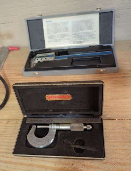 Starrett Micrometer and Brown & Sharpe Caliper Set