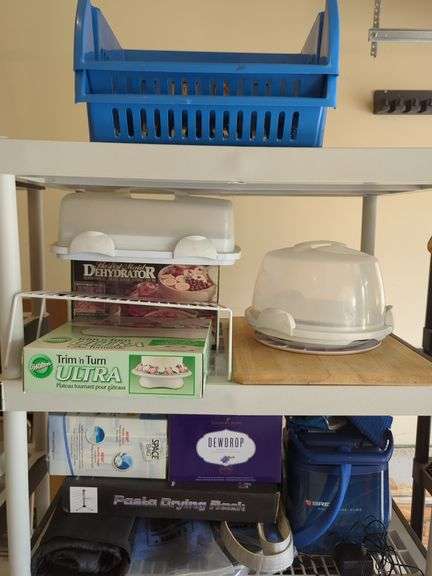 Kitchen and Home Goods Including Cake Turntable, Food Dehydrator, Essential Oil Diffuser