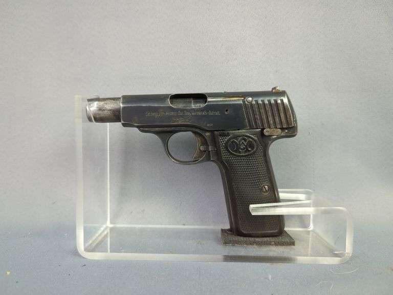 Carl Walther Mod. 4 7.65mm Pistol SN# 175885, 2 Total Mags, In Leather Holster With Belt